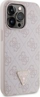 Guess Θήκη Guess GUHCP13LP4TDSCPP Apple iPhone 13/13 Pro σκληρή θήκη Crossbody 4G Metal Logo ροζ/pink