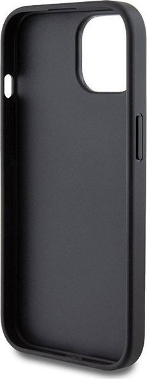 Guess Guess GUHCP15SG4GFGR iPhone 15 6.1" szary/grey hard case 4G Metal Gold Logo