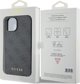 Guess Guess GUHCP15SG4GFGR iPhone 15 6.1" szary/grey hard case 4G Metal Gold Logo