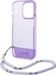 Θήκη Guess GUHCP14XHGCOHU Apple iPhone 14 Pro Max μωβ σκληρή θήκη Διαφανής Μαργαριταρένιος Ιμάντας