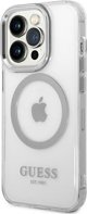 Guess Guess GUHMP14LHTRMS iPhone 14 Pro 6,1" ασημί/silver σκληρή θήκη Metal Outline Magsafe NoSize