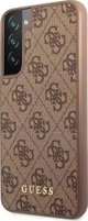 Guess case for Samsung Galaxy S23 GUHCS23SG4GFBR brown hardcase 4G Metal Gold Logo 3666339116989