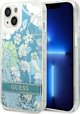 Guess Θήκη Guess GUHCP14MLFLSN Apple iPhone 14 Plus πράσινο σκληρή θήκη Flower Liquid Glitter