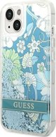 Guess Θήκη Guess GUHCP14MLFLSN Apple iPhone 14 Plus πράσινο σκληρή θήκη Flower Liquid Glitter