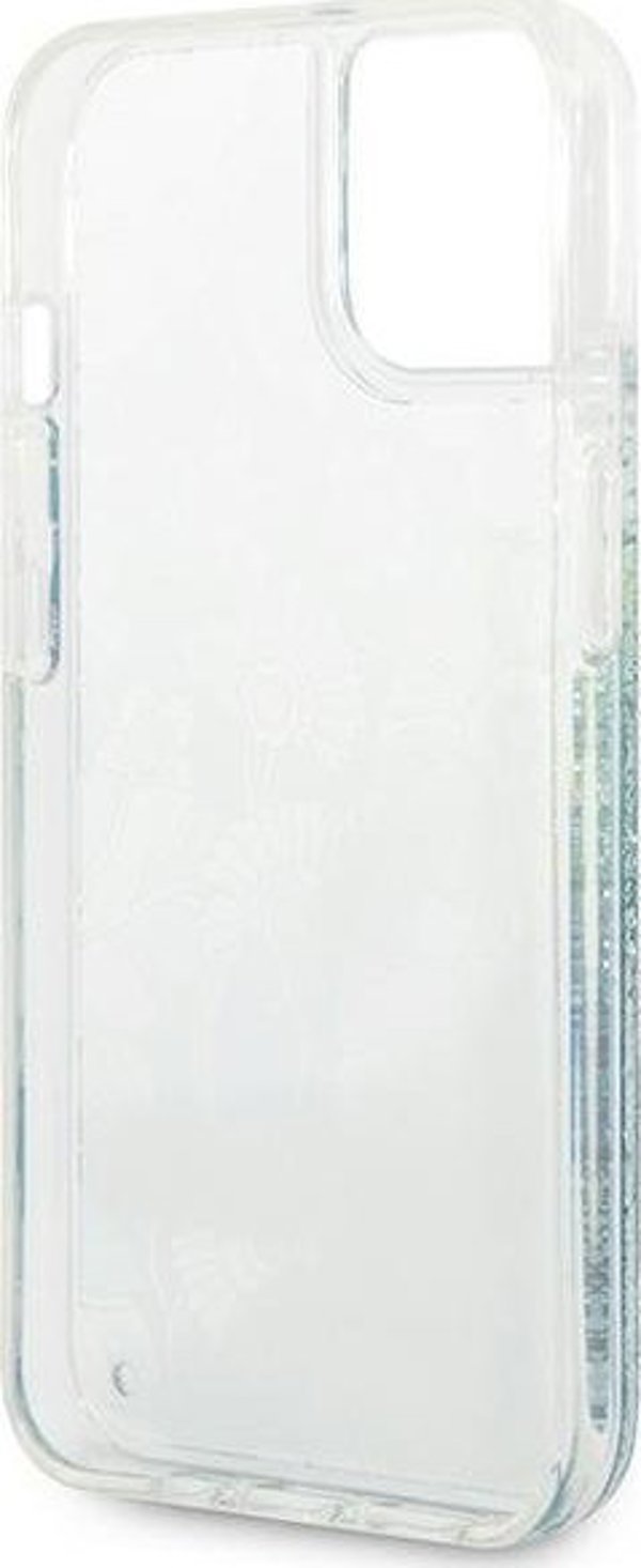 Guess Θήκη Guess GUHCP14MLFLSN Apple iPhone 14 Plus πράσινο σκληρή θήκη Flower Liquid Glitter