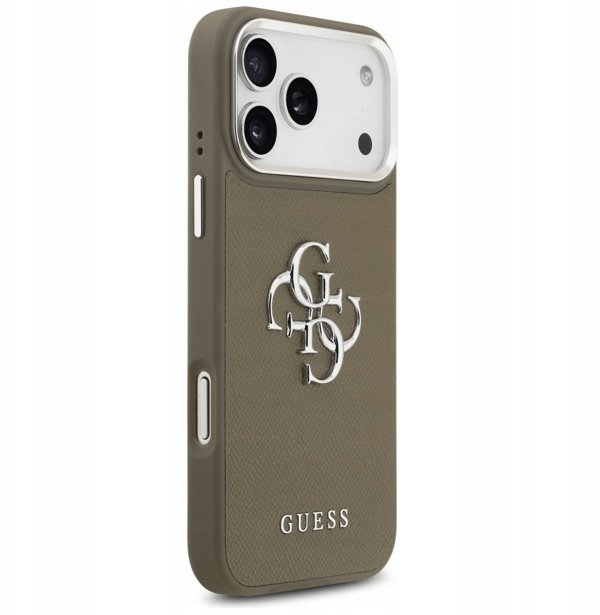 Guess Θήκη με Ανάγλυφο Μεγάλο Κλασικό Λογότυπο 4G για iPhone 17 Pro Max Καφέ