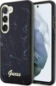 Guess case for Samsung Galaxy S23 GUHCS23SPCUMAK black HC PU/TPU Marble 3666339117375