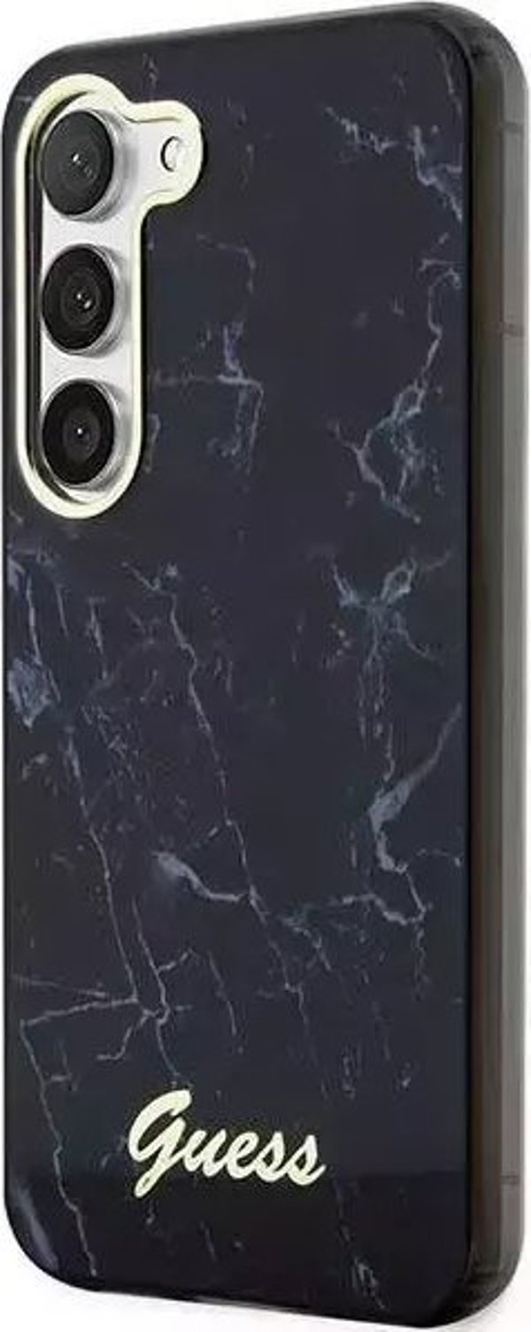 Guess case for Samsung Galaxy S23 GUHCS23SPCUMAK black HC PU/TPU Marble 3666339117375