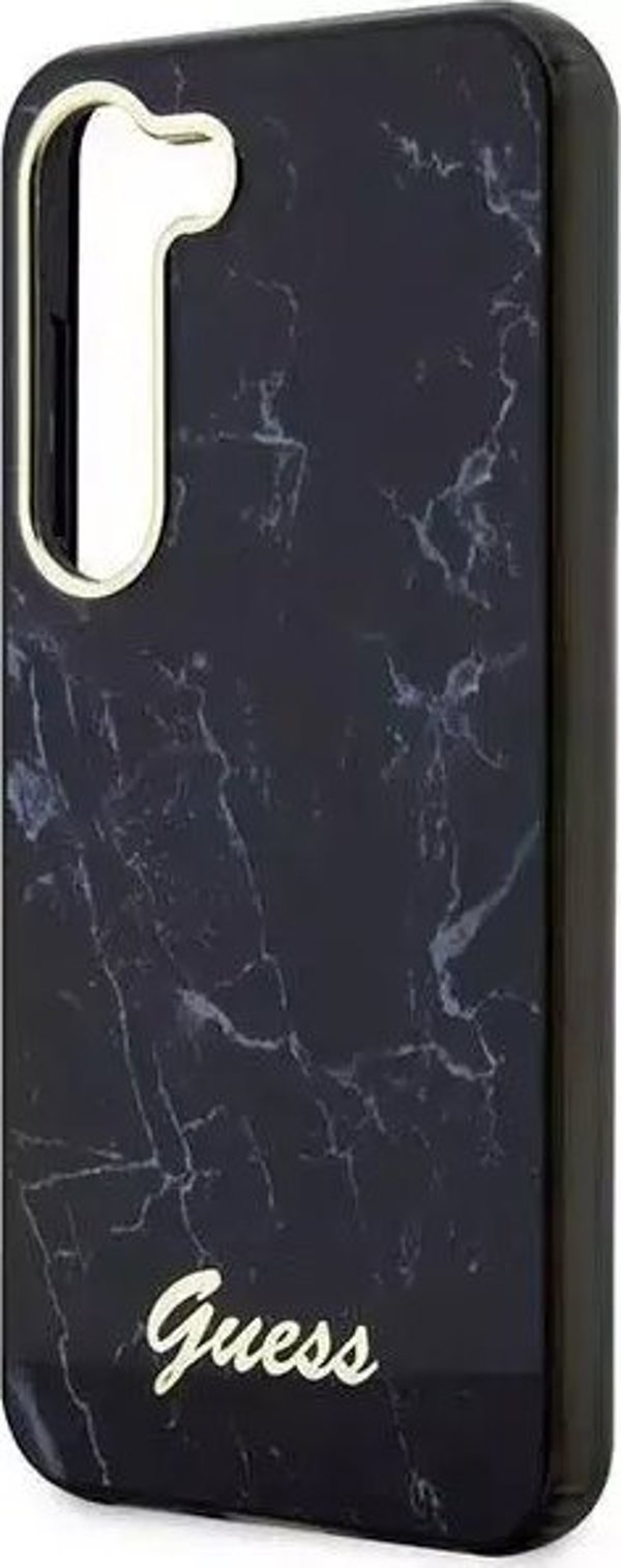 Guess case for Samsung Galaxy S23 GUHCS23SPCUMAK black HC PU/TPU Marble 3666339117375