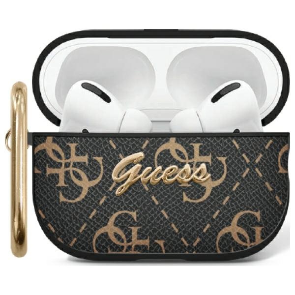 Guess Guess GUA3PG4GPK Κάλυμμα AirPods 3 μαύρο/μαύρο 4G Hook