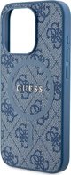 Guess Guess GUHMP14LG4GFRB iPhone 14 Pro 6.1" μπλε σκληρή θήκη 4G Συλλογή Δερμάτινο Μεταλλικό Λογότυπο MagSafe