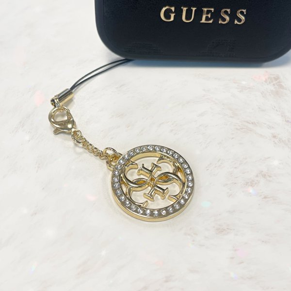 Guess Guess Phone Strap 4G Rhinestone Charm - Κρεμαστό για τηλέφωνο