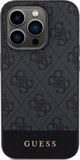 Guess Guess 4G Bottom Stripe Metal Logo Collection - Θήκη iPhone 15 Pro (γκρι)