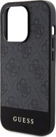 Guess Guess 4G Bottom Stripe Metal Logo Collection - Θήκη iPhone 15 Pro (γκρι)