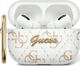 Guess Guess GUAP2PG4GPH Κάλυμμα AirPods Pro 2 (2022/2023) λευκό/λευκό 4G Hook
