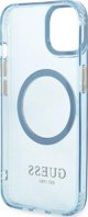 Guess Guess GUHMP13MHTCMB iPhone 13 6,1" μπλε/blue σκληρή θήκη Χρυσό Περίγραμμα Ημιδιαφανές MagSafe NoSize