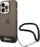 Guess Θήκη Guess GUHCP14XHGCOHK Apple iPhone 14 Pro Max μαύρο/black σκληρή θήκη Διαφανές Λουράκι Μαργαριτάρι