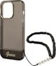 Guess Θήκη Guess GUHCP14XHGCOHK Apple iPhone 14 Pro Max μαύρο/black σκληρή θήκη Διαφανές Λουράκι Μαργαριτάρι