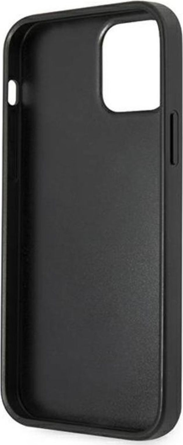 Guess Guess GUHCP12M4GMGGR iPhone 12/12 Pro 6,1" γκρι σκληρή θήκη 4G Μεγάλο Μεταλλικό Λογότυπο