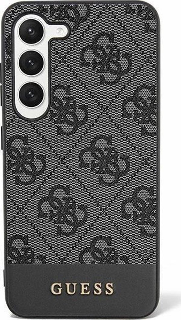 Guess Etui Guess GUHCS24MG4GLGR Samsung Galaxy S24+ Plus θήκη σκληρή 4G Stripe Collection μαύρο
