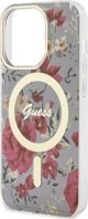 Guess Θήκη Guess GUHMP14LHCFWSA Apple iPhone 14 Pro πράσινο/χακί σκληρή θήκη Flower MagSafe
