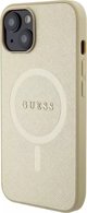 Guess Guess GUHMP15MPSAHMCB iPhone 15 Plus / 14 Plus 6.7" χρυσό/gold σκληρή θήκη Saffiano MagSafe