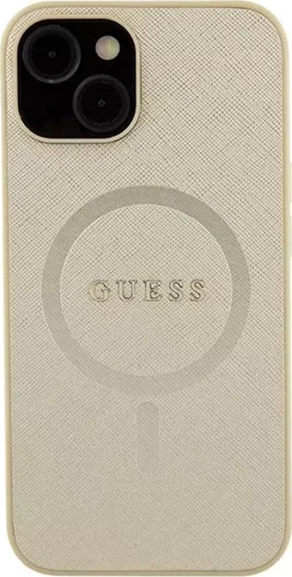 Guess Guess GUHMP15MPSAHMCB iPhone 15 Plus / 14 Plus 6.7" χρυσό/gold σκληρή θήκη Saffiano MagSafe