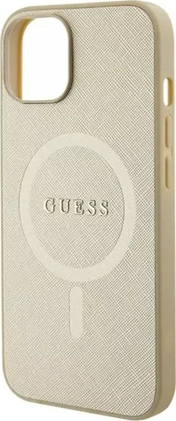 Guess Guess GUHMP15MPSAHMCB iPhone 15 Plus / 14 Plus 6.7" χρυσό/gold σκληρή θήκη Saffiano MagSafe