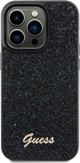 Guess Guess GUHCP13LPMSDGSK iPhone 13 Pro / 13 6.1" μαύρη σκληρή θήκη Disco Metal Script