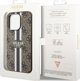 Guess case for iPhone 14 Pro 6,1" GUHMP14LP4RPSW brown harcase Magsafe 4G Printed Stripes 3666339119799