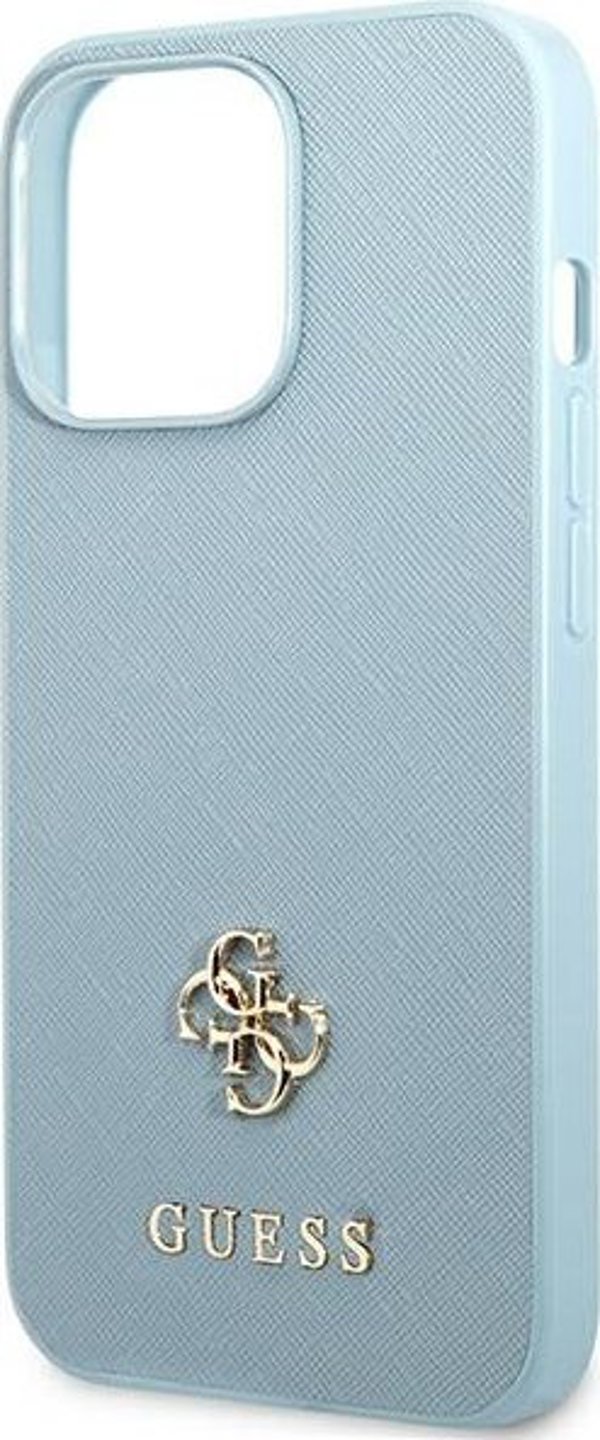 Guess Guess GUHCP13LPS4MB iPhone 13 Pro / 13 6,1" μπλε σκληρή θήκη Saffiano 4G Small Metal Logo NoSize
