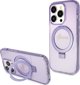 Guess Guess GUHMP15LHRSGSU iPhone 15 Pro 6.1" μοβ σκληρή θήκη Ring Stand Script Glitter MagSafe