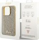 Guess Guess GUHCP15LPMSDGSD iPhone 15 Pro 6.1" χρυσό/gold σκληρή θήκη Disco Metal Script