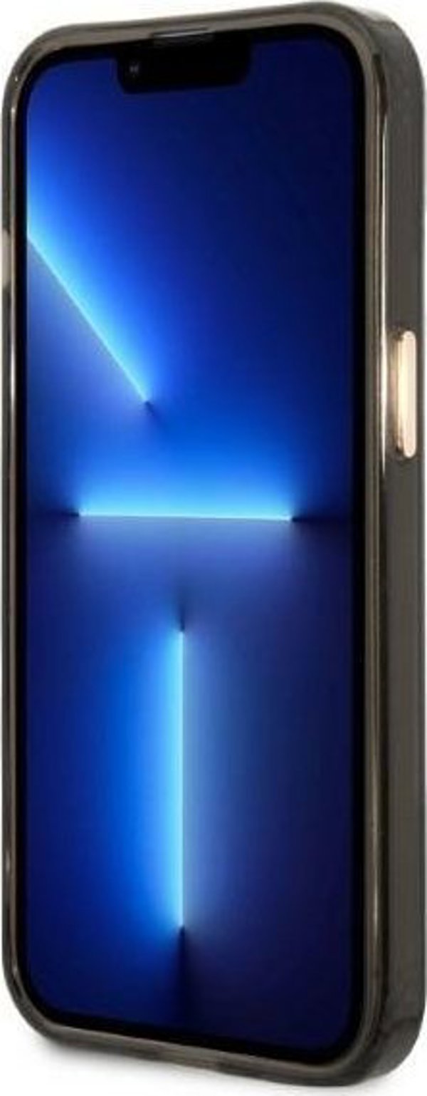 Guess Guess GUHMP13MHTCMK iPhone 13 6,1" μαύρη/black σκληρή θήκη Χρυσό Περίγραμμα Ημιδιαφανές MagSafe NoSize