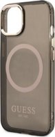 Guess Guess GUHMP13MHTCMK iPhone 13 6,1" μαύρη/black σκληρή θήκη Χρυσό Περίγραμμα Ημιδιαφανές MagSafe NoSize