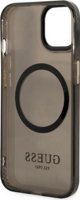 Guess Guess GUHMP13MHTCMK iPhone 13 6,1" μαύρη/black σκληρή θήκη Χρυσό Περίγραμμα Ημιδιαφανές MagSafe NoSize