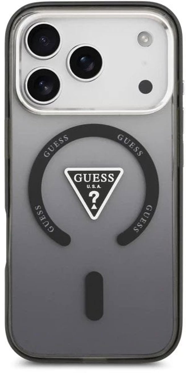 GUESS φουτέραλ δο IPHONE 17 Pro κομπατιμπίλνι ζ ΜαγΣαφε GUHMP17LHGTMLCGK (IML Γκραντιεντ W/ Τριανγκλε Λογο) τσανρνυ