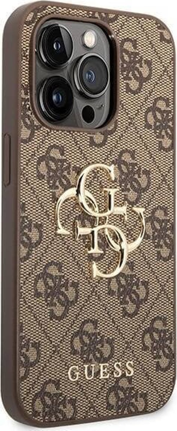 Guess GUESS GUHCP15X4GMGBR IPHONE 15 PRO MAX 6.7" ΚΑΦΕ ΣΚΛΗΡΗ ΘΗΚΗ 4G ΜΕΓΑΛΟ ΜΕΤΑΛΛΙΚΟ ΛΟΓΟΤΥΠΟ standard