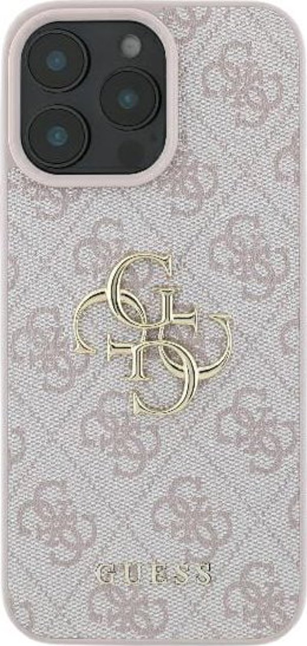 Guess Guess GUHCP16S4GMGPI iPhone 16 6.1" ροζ σκληρή θήκη 4G Μεγάλο Λογότυπο