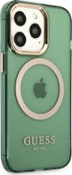 Guess Guess GUHMP13LHTCMA iPhone 13 Pro / 13 6,1" πράσινη/χακί σκληρή θήκη Χρυσό Περίγραμμα Ημιδιαφανές MagSafe NoSize
