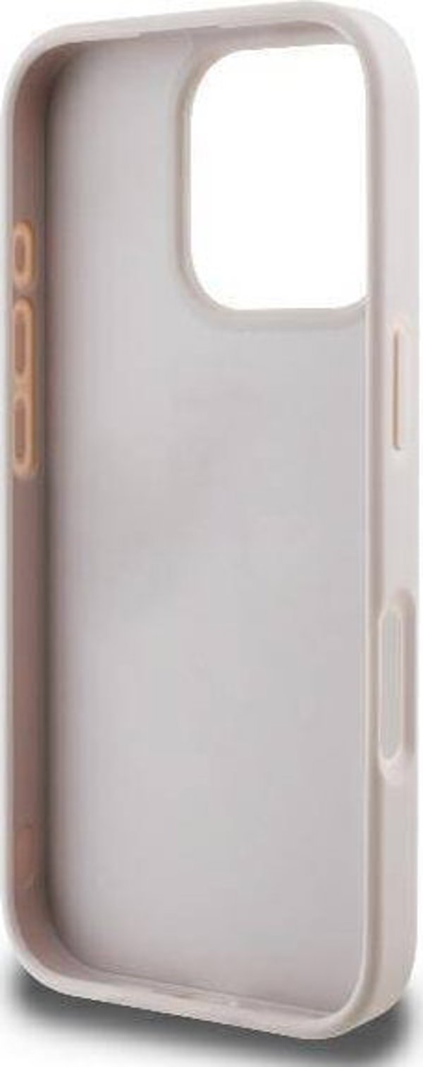 Guess Guess GUHCP16XP4TDPP iPhone 16 Pro Max 6.1" ρόζοβυ/pink hardcase Leather 4G Triangle Strass MagSafe