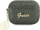 Guess case for AirPods Pro 2 GUAP2GLGSHA khaki PU Glitter Flake 4G 3666339110970