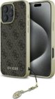 Guess Guess GUHCP16LGF4GBR iPhone 16 Pro 6.3" καφέ σκληρή θήκη 4G Charms Collection