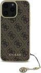 Guess Guess GUHCP16LGF4GBR iPhone 16 Pro 6.3" καφέ σκληρή θήκη 4G Charms Collection