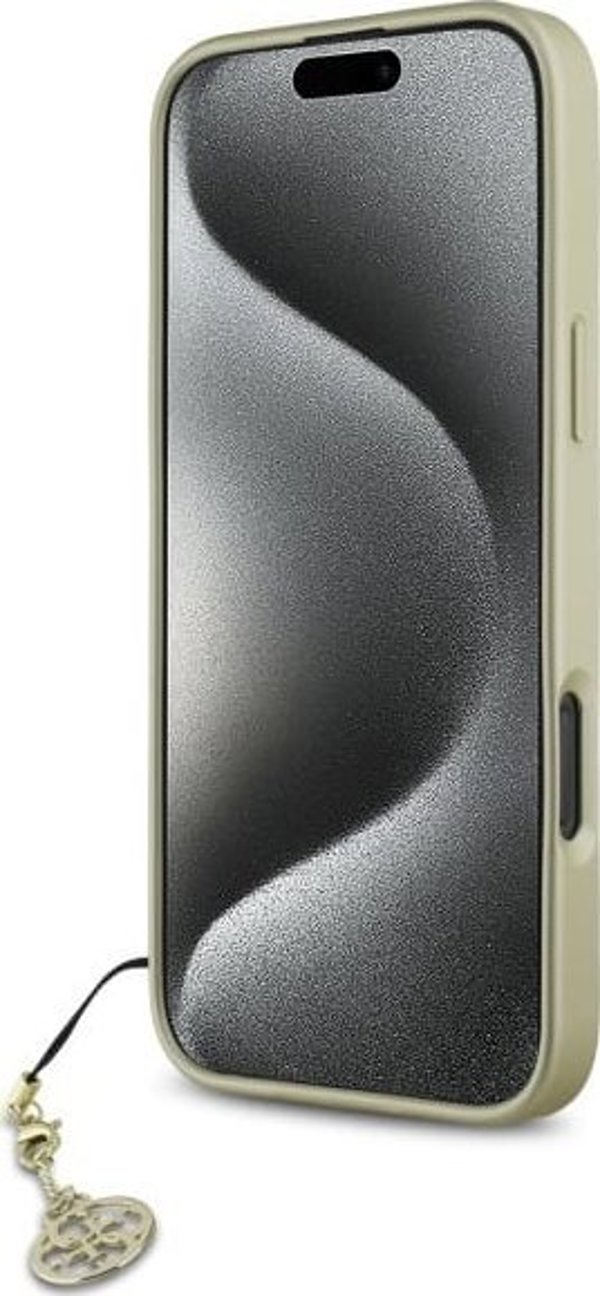 Guess Guess GUHCP16LGF4GBR iPhone 16 Pro 6.3" καφέ σκληρή θήκη 4G Charms Collection
