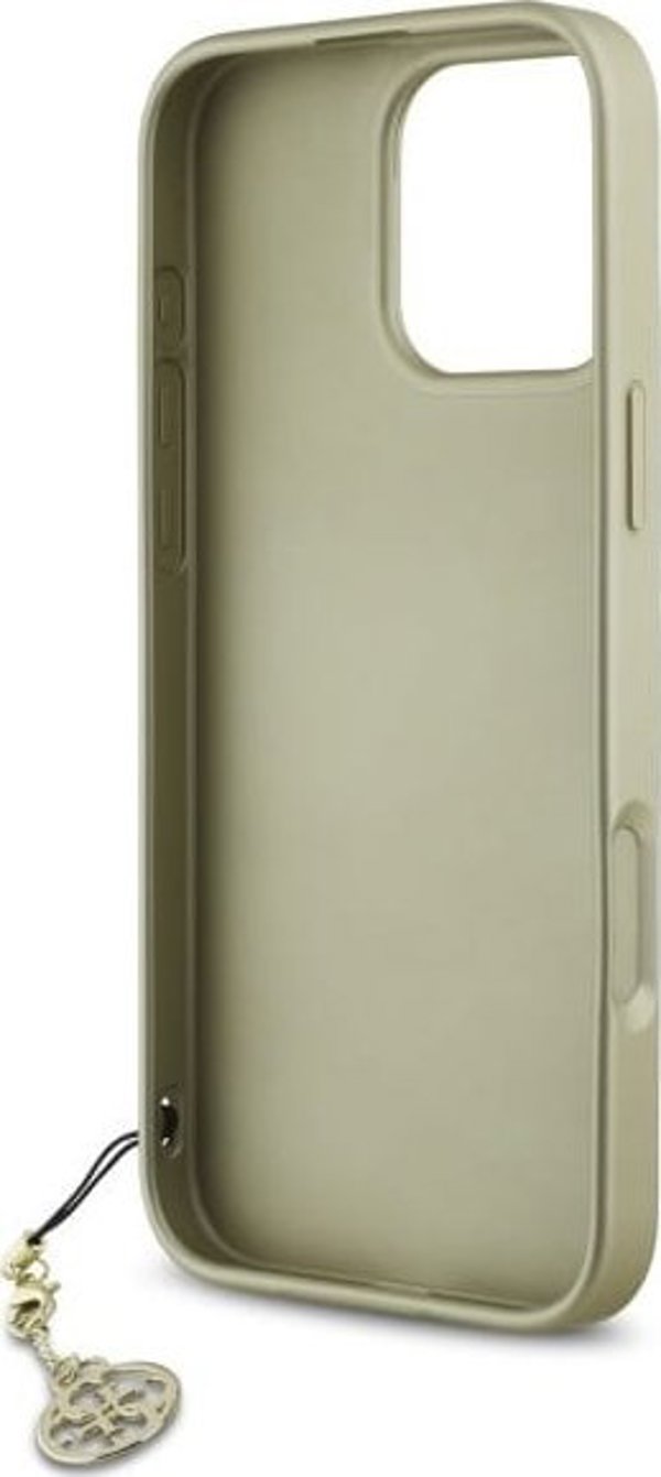 Guess Guess GUHCP16LGF4GBR iPhone 16 Pro 6.3" καφέ σκληρή θήκη 4G Charms Collection