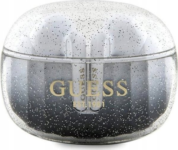 Ακουστικά Guess Glitter Gradient GUTWSHDGKEEK μαύρα