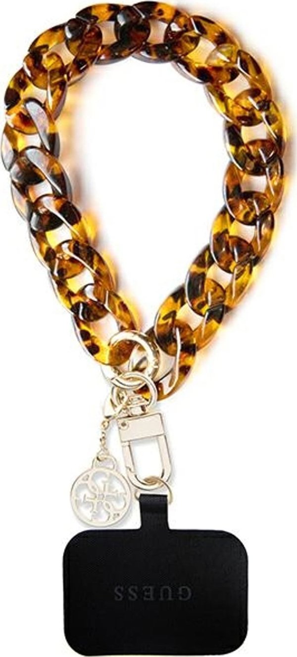 Guess cord GUOUCBMC4MT brown-gold HDSP PU Saffiano Chain Strap 4G Charm 3666339170684
