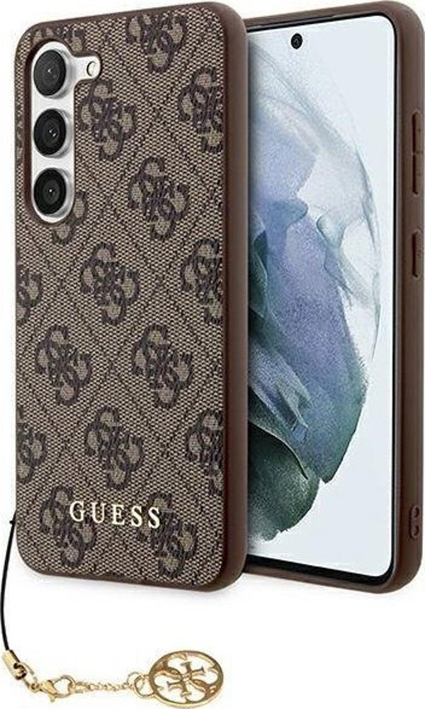 Guess Guess GUHCS24MGF4GBR S24+ S926 καφέ/καφέ σκληρή θήκη 4G Charms Collection