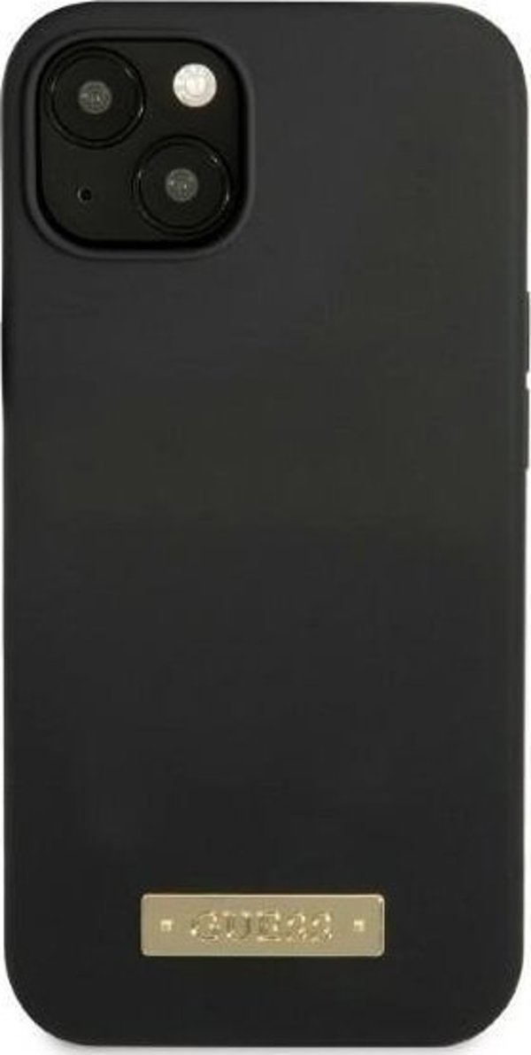 Guess Guess GUHMP13SSPLK iPhone 13 mini 5,4" μαύρη σκληρή θήκη σιλικόνης με λογότυπο MagSafe NoSize